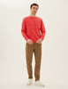 Red crew neck Sweatshirt